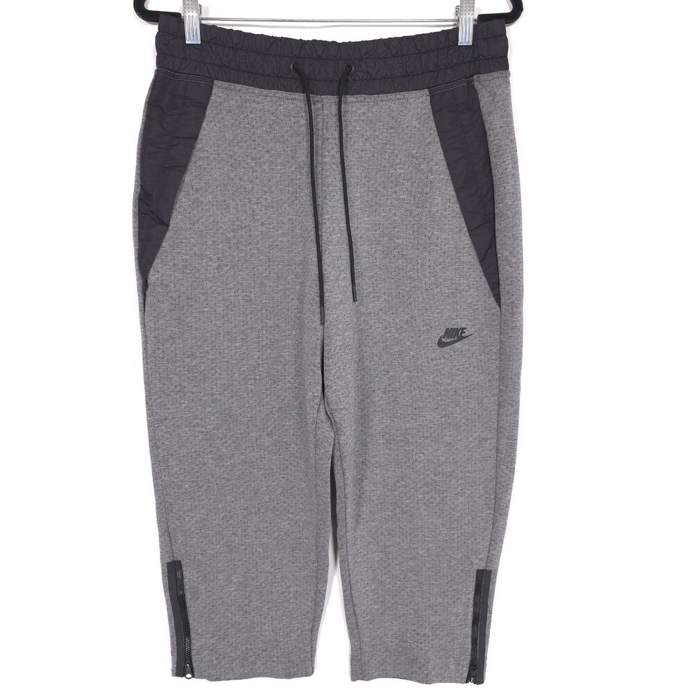 Nike Sportswear Women’s MEDIUM Pants Tech Fleece Carbon Heather Grey‎ 831711-091